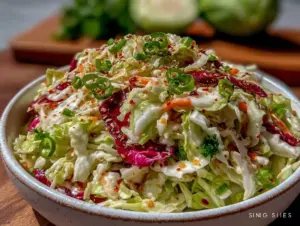 fresh tangy vinegar coleslaw - featured image