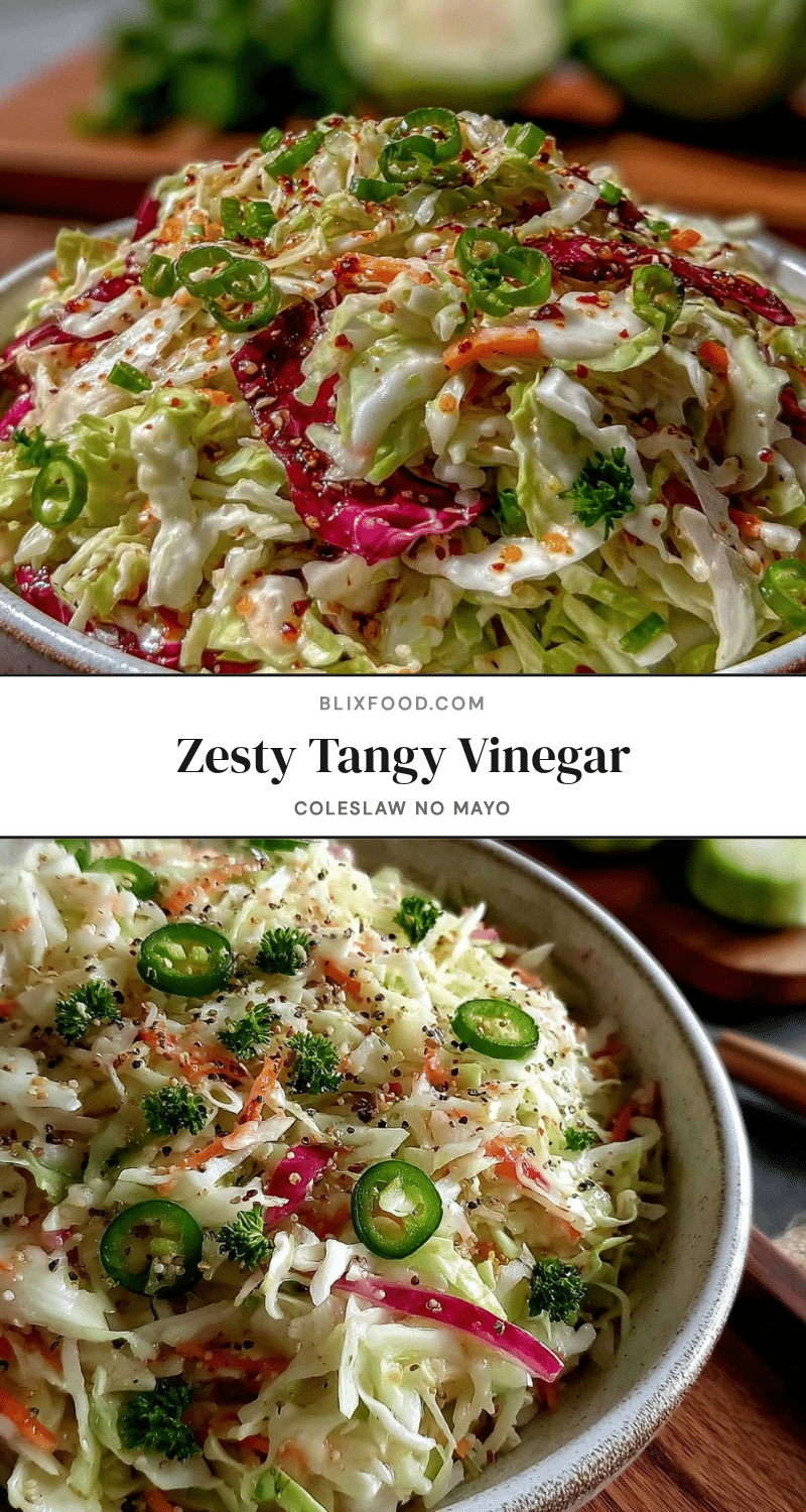 fresh tangy vinegar coleslaw recipe
