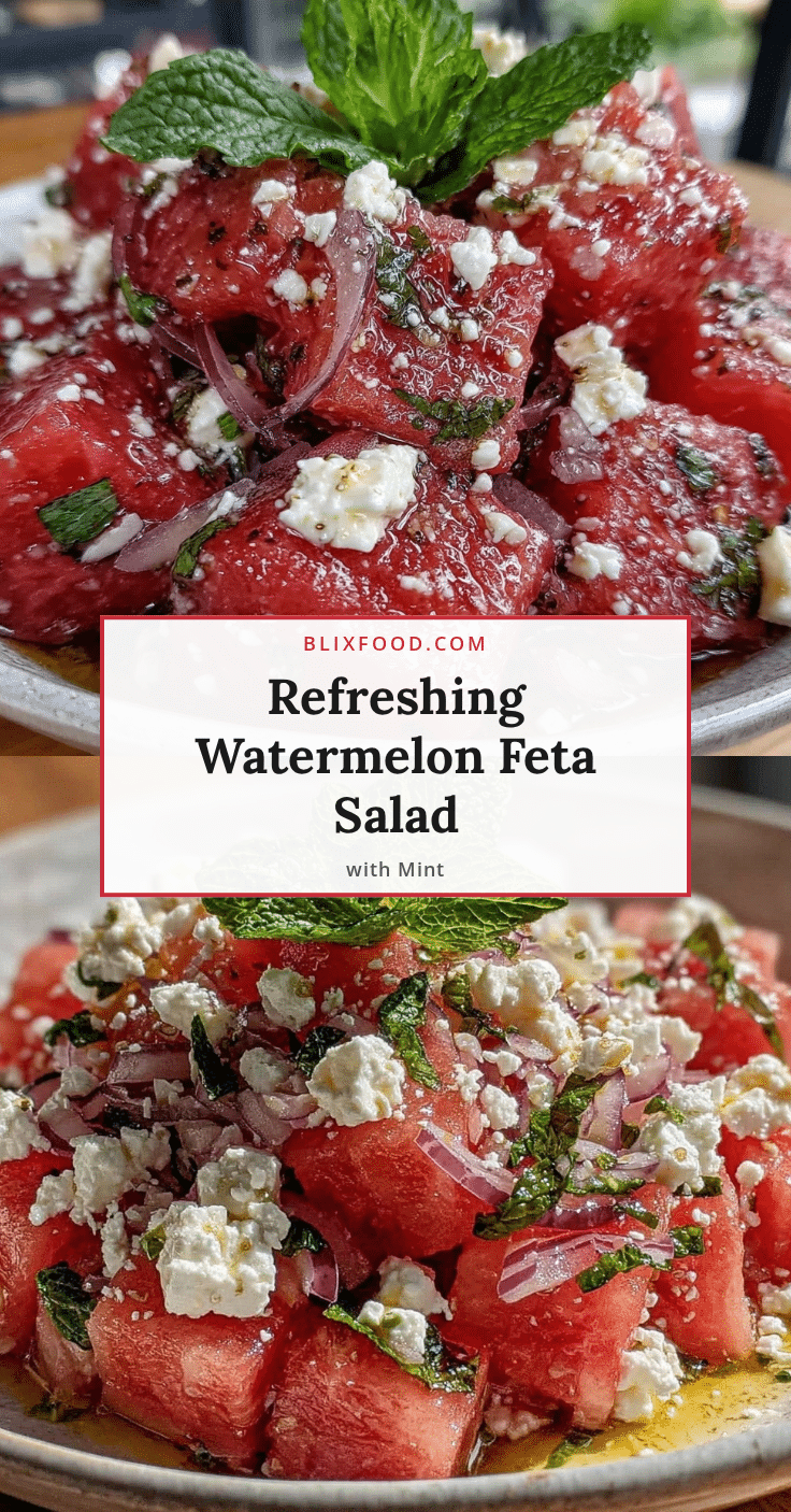 fresh watermelon feta salad recipe