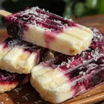frozen red white and blue popsicles - featured image
