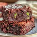 fudgy chocolate zucchini brownies - featured image