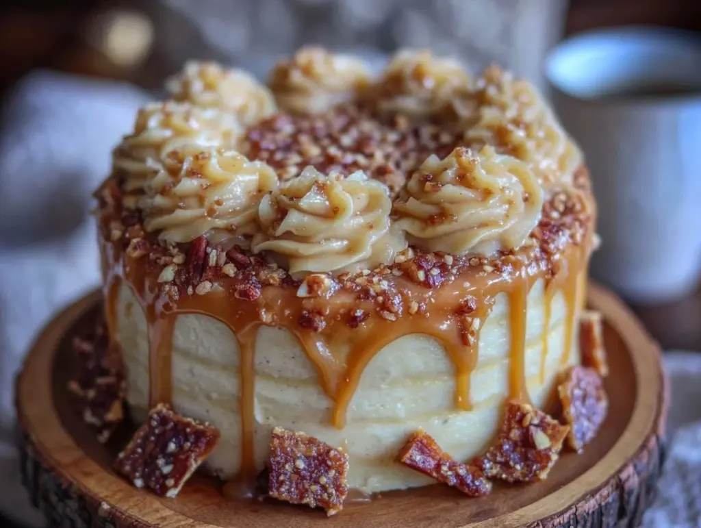 golden lion mane cake - featured image