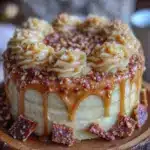 golden lion mane cake - featured image