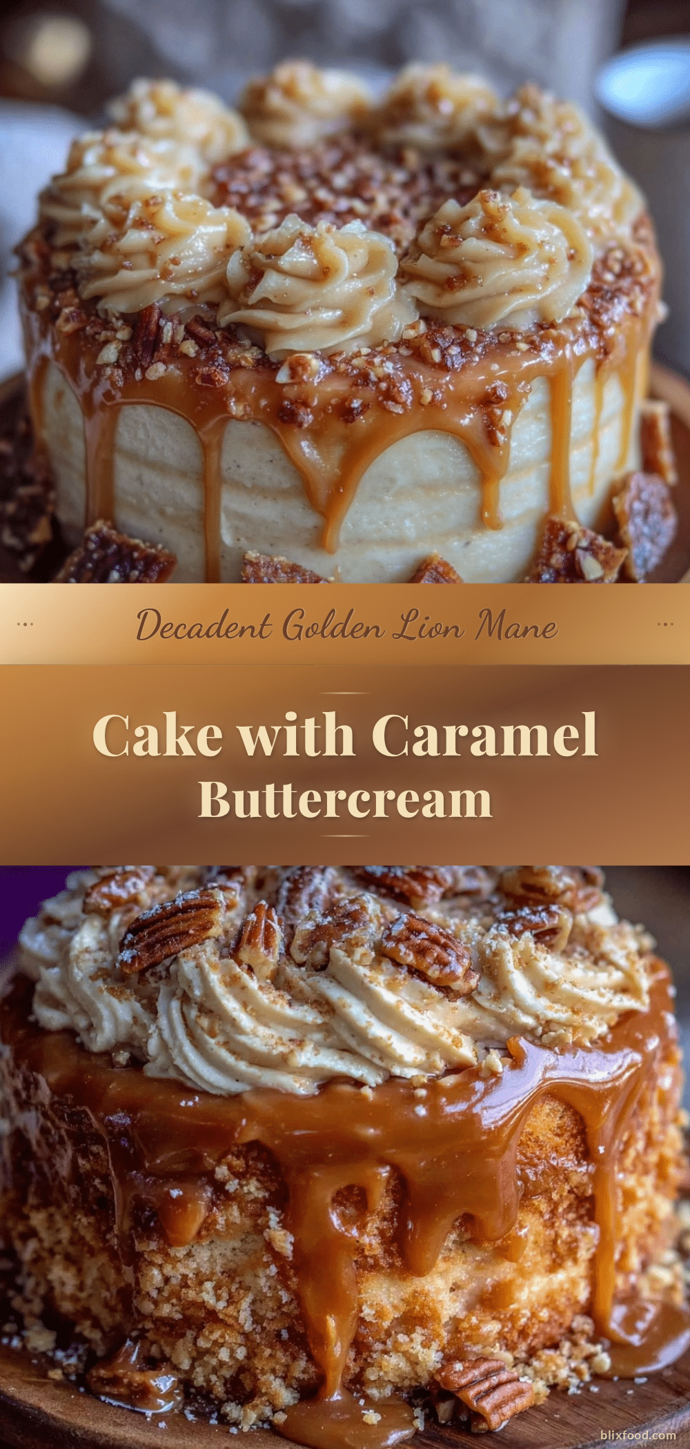 golden lion mane cake recipe