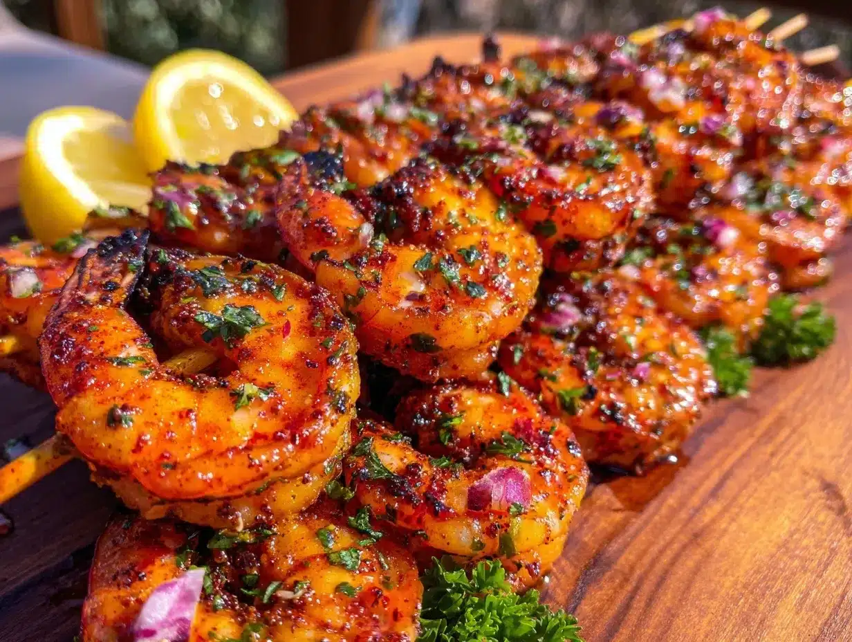 grilled cajun shrimp skewers preparation steps