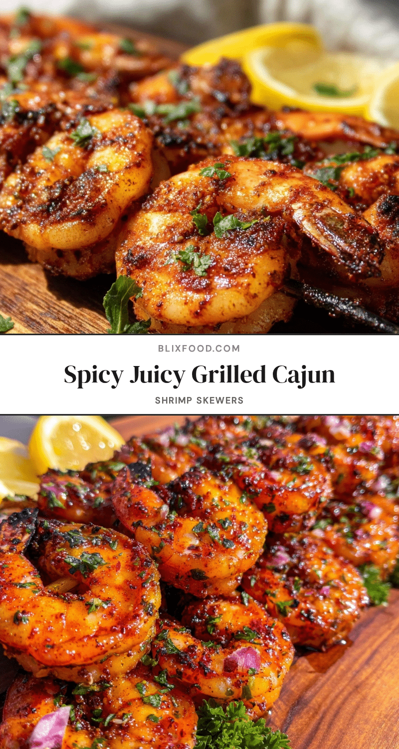 grilled cajun shrimp skewers recipe