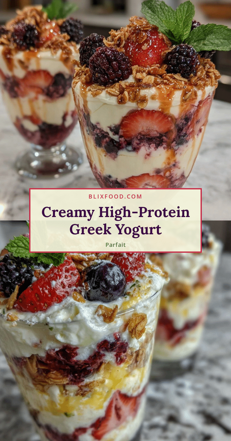 Healthy High-Protein Greek Yogurt Parfait recipe