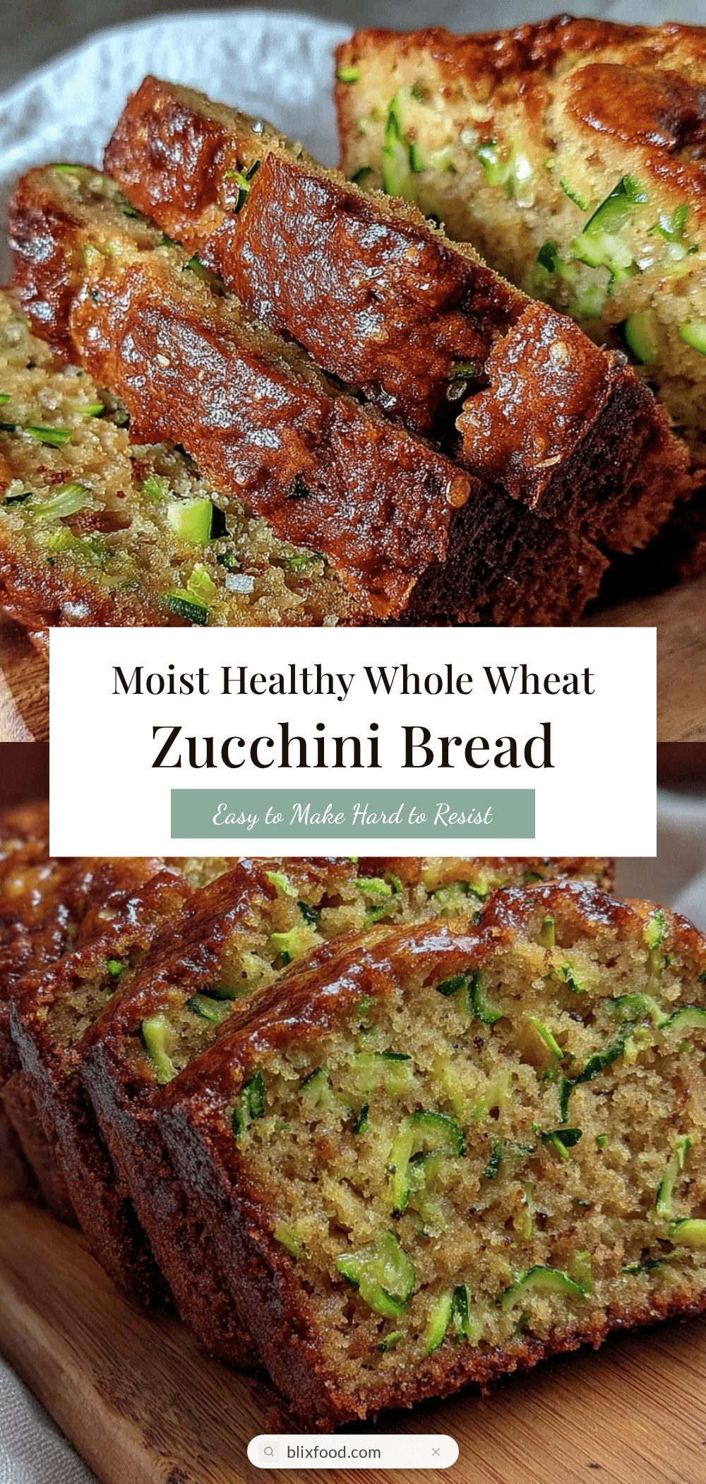 healthy whole wheat zucchini bread recipe
