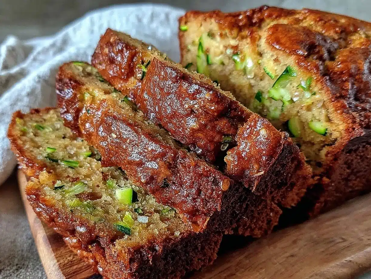 healthy whole wheat zucchini bread - featured image