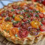 heirloom tomato pie - featured image