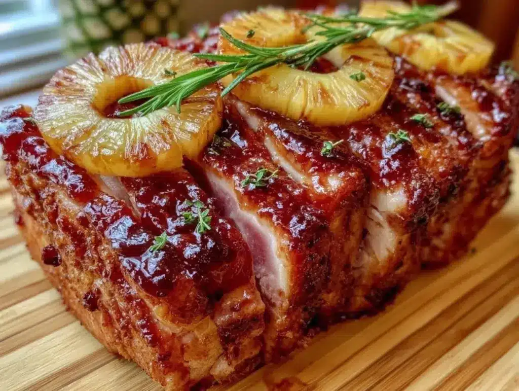 honey bourbon glazed ham - featured image