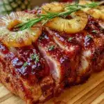 honey bourbon glazed ham - featured image