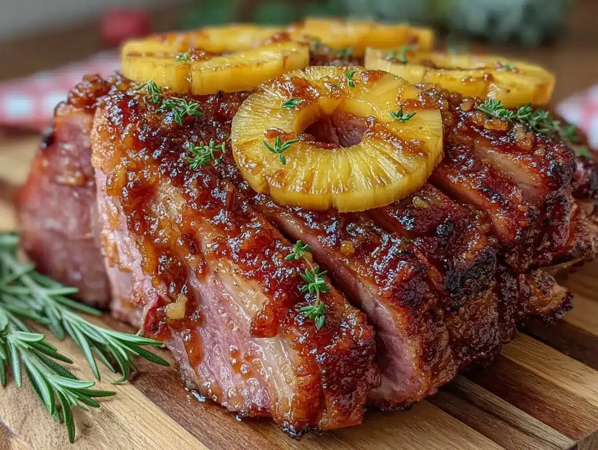 honey bourbon glazed ham preparation steps
