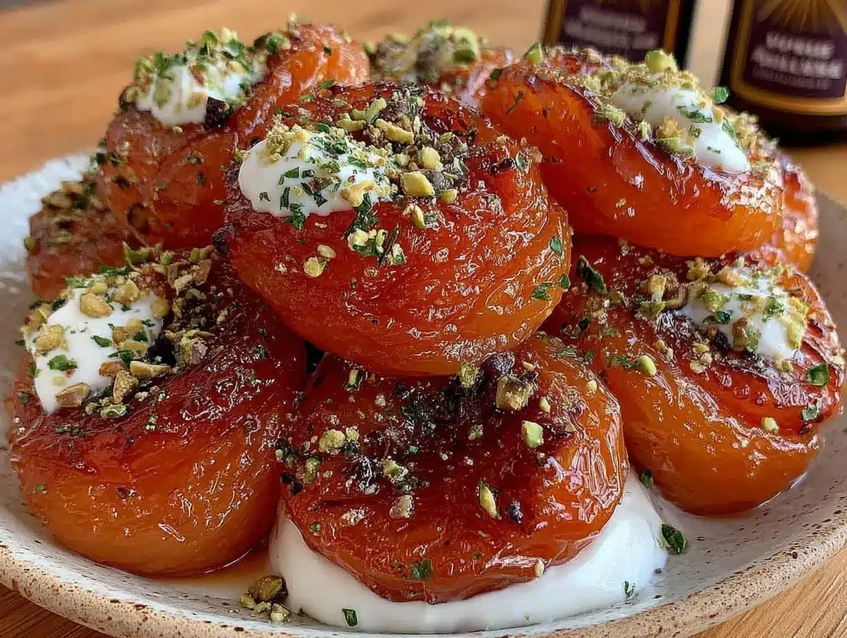 honey glazed roasted apricots preparation steps