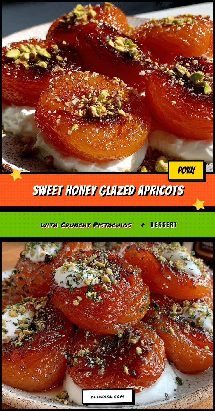 honey glazed roasted apricots recipe
