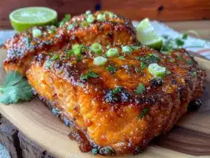 honey sriracha glazed salmon - featured image