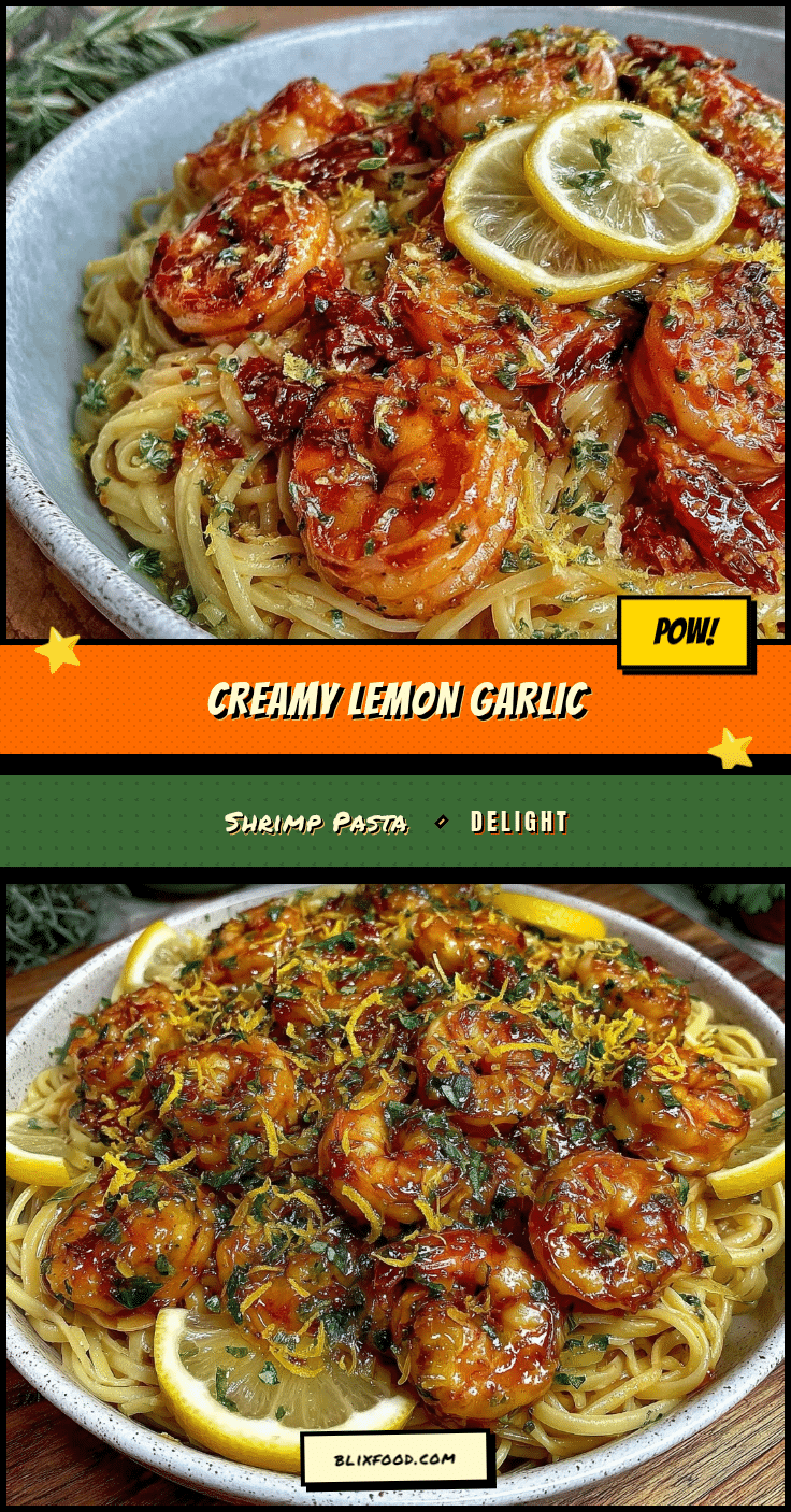 lemon garlic shrimp pasta recipe