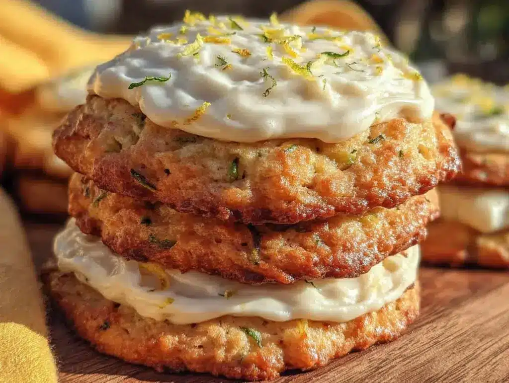 lemon zucchini cookies - featured image