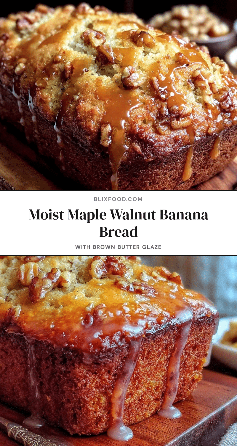 maple walnut banana bread recipe
