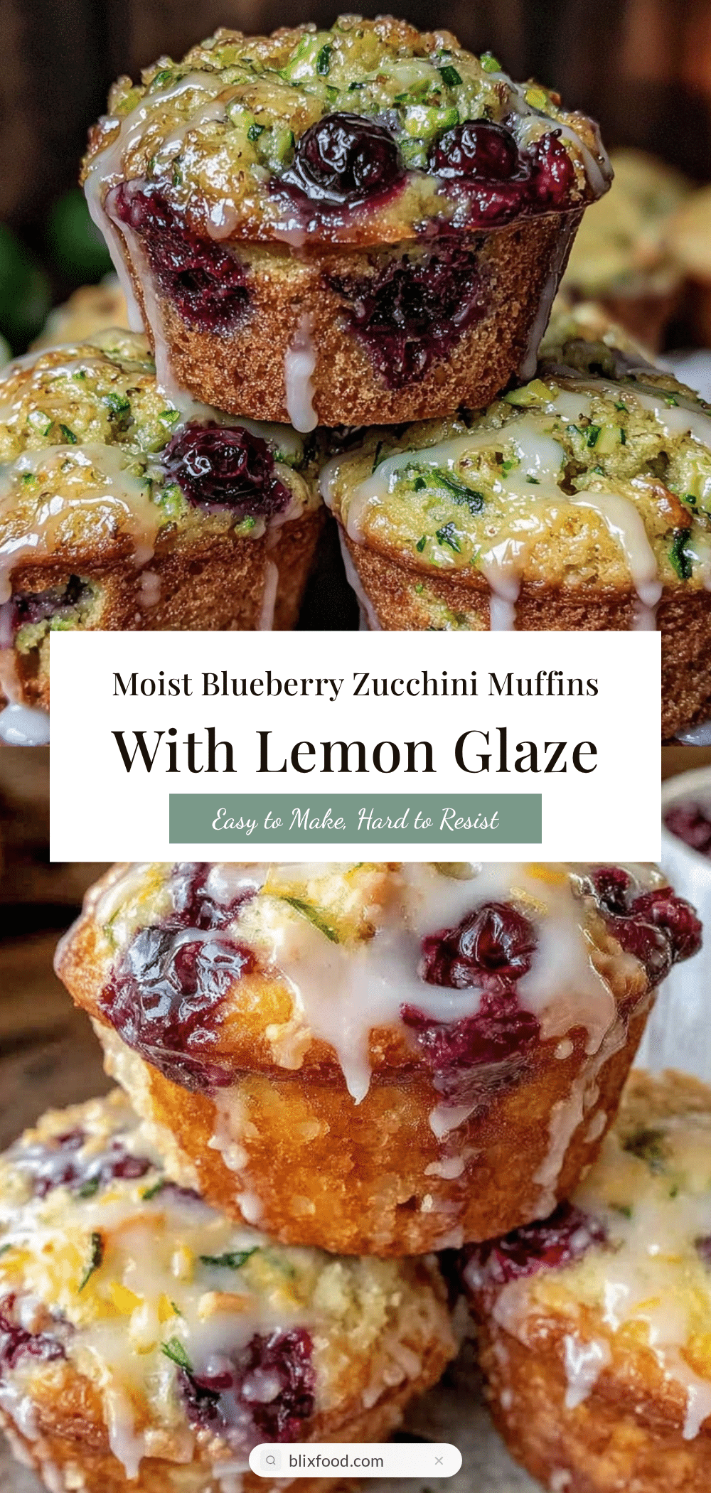 moist blueberry zucchini muffins recipe