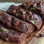 moist double chocolate chip zucchini bread - featured image