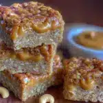 no-bake peanut butter granola bars - featured image