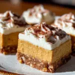 no-bake pumpkin cheesecake bars - featured image