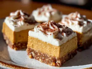 no-bake pumpkin cheesecake bars - featured image