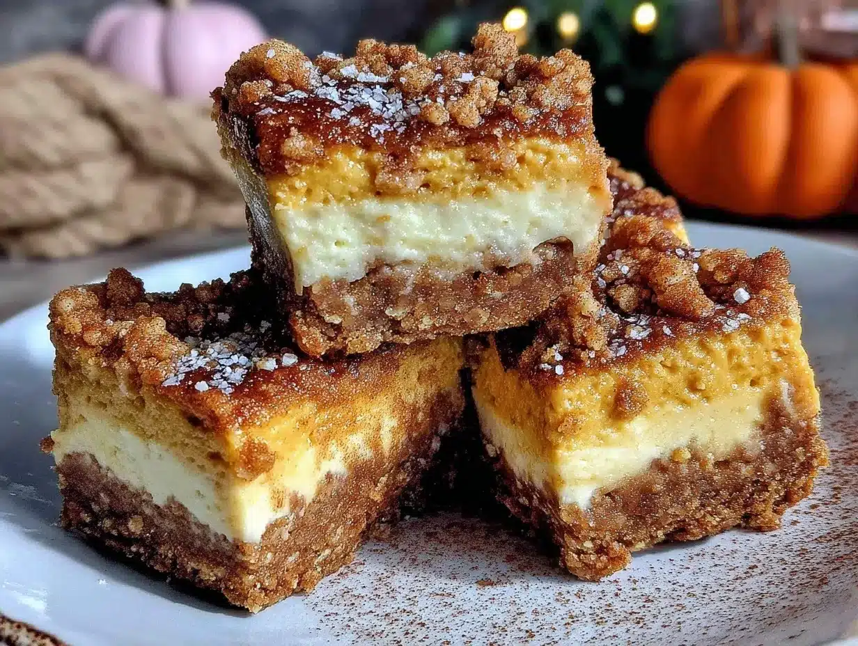 no-bake pumpkin cheesecake bars preparation steps