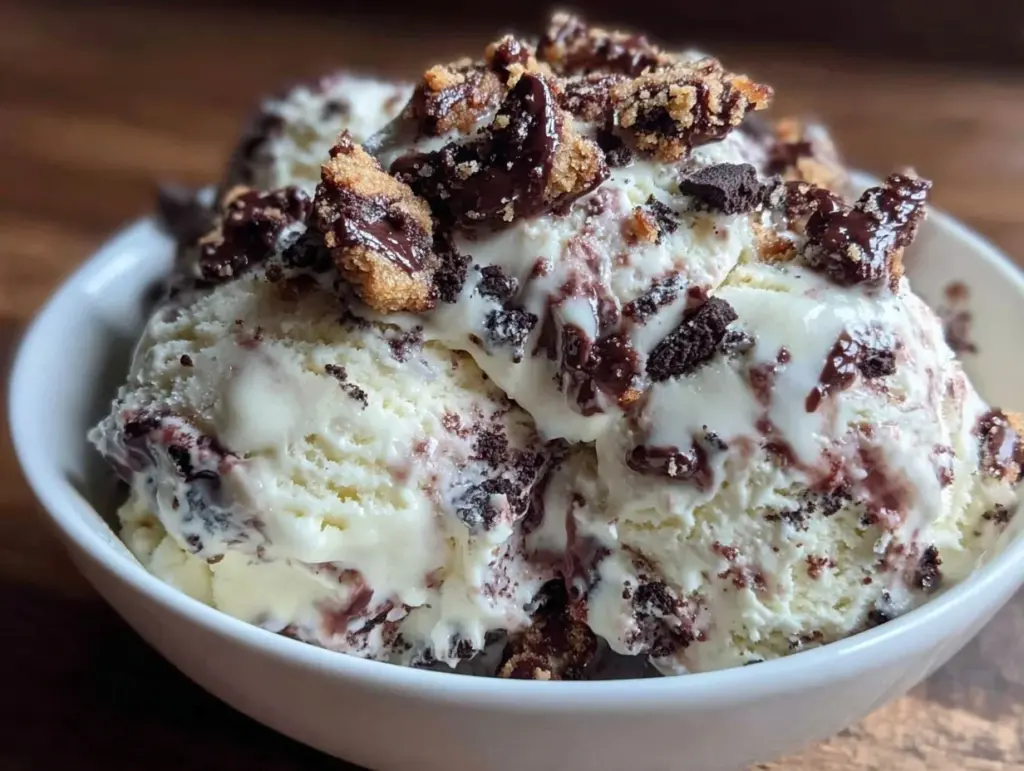 no-churn cookies and cream ice cream - featured image