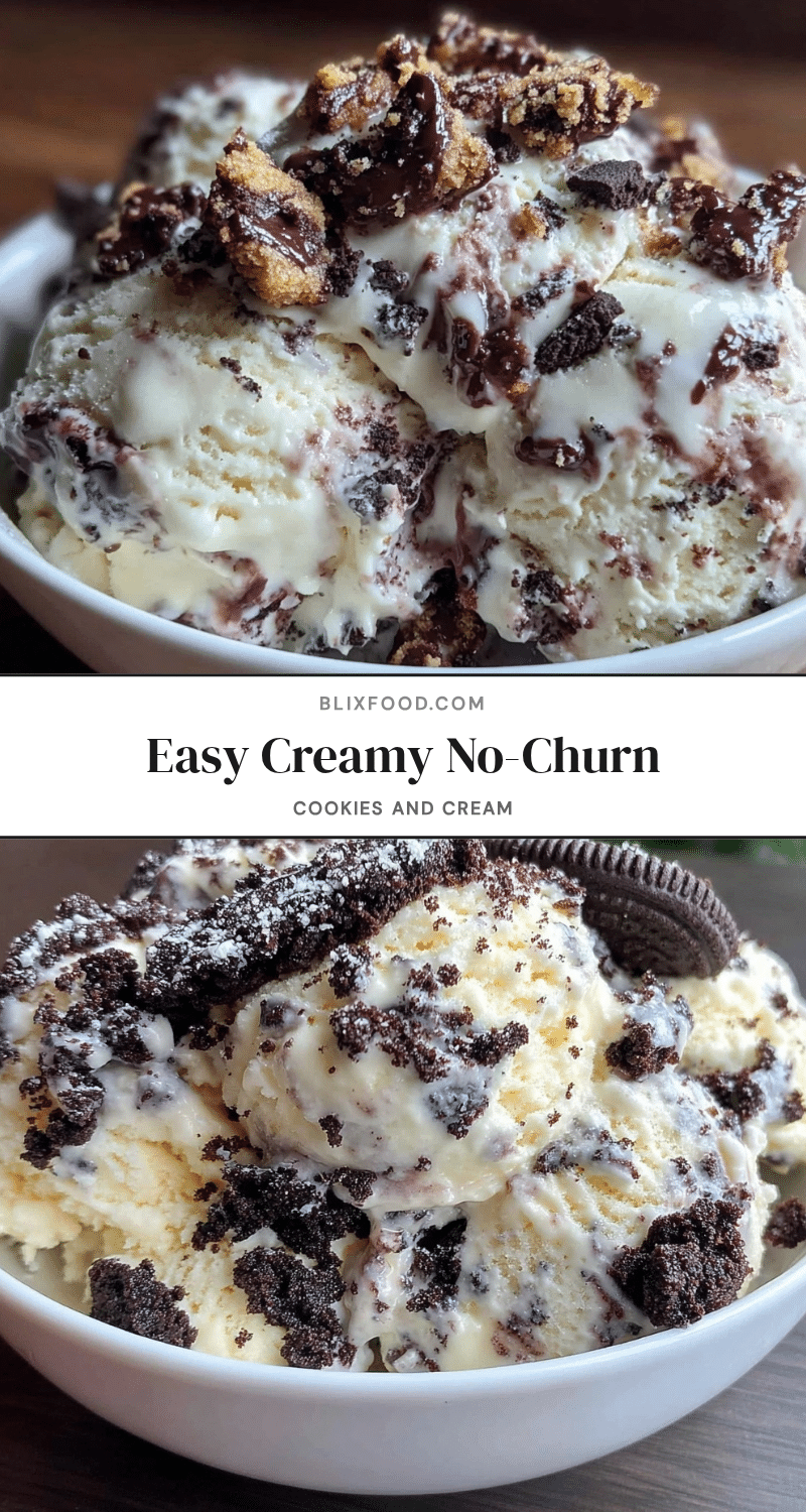 no-churn cookies and cream ice cream recipe