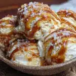 no-churn salted caramel swirl ice cream - featured image