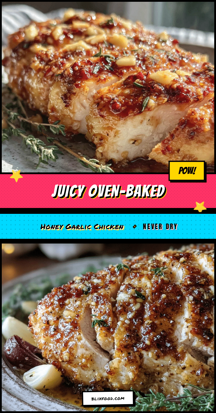 oven-baked honey garlic chicken breast recipe