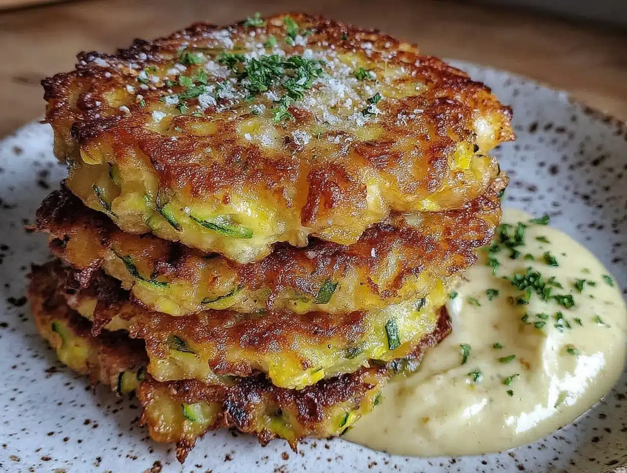 Parmesan zucchini fritters - featured image