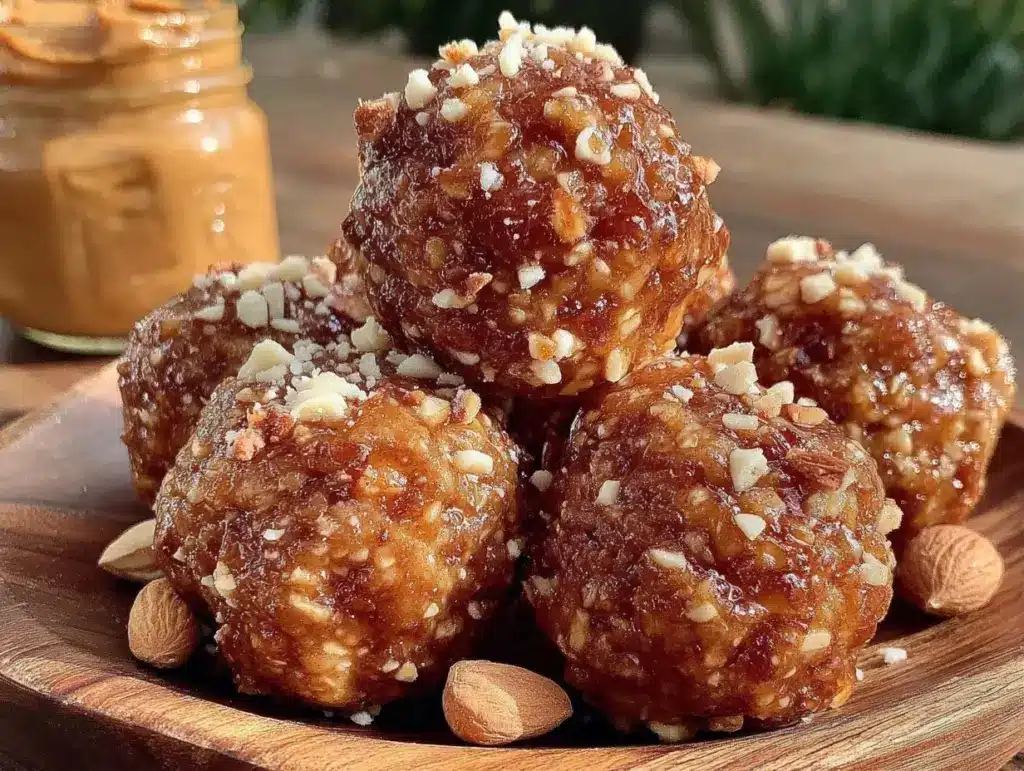 peanut butter protein balls - featured image