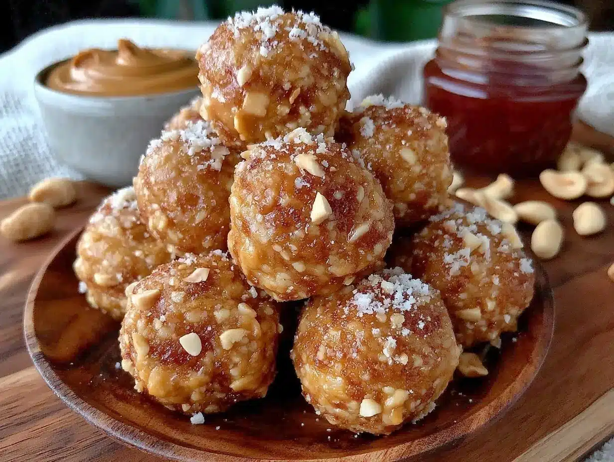 peanut butter protein balls preparation steps