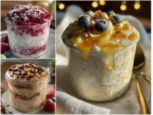 protein-packed creamy overnight oats - featured image