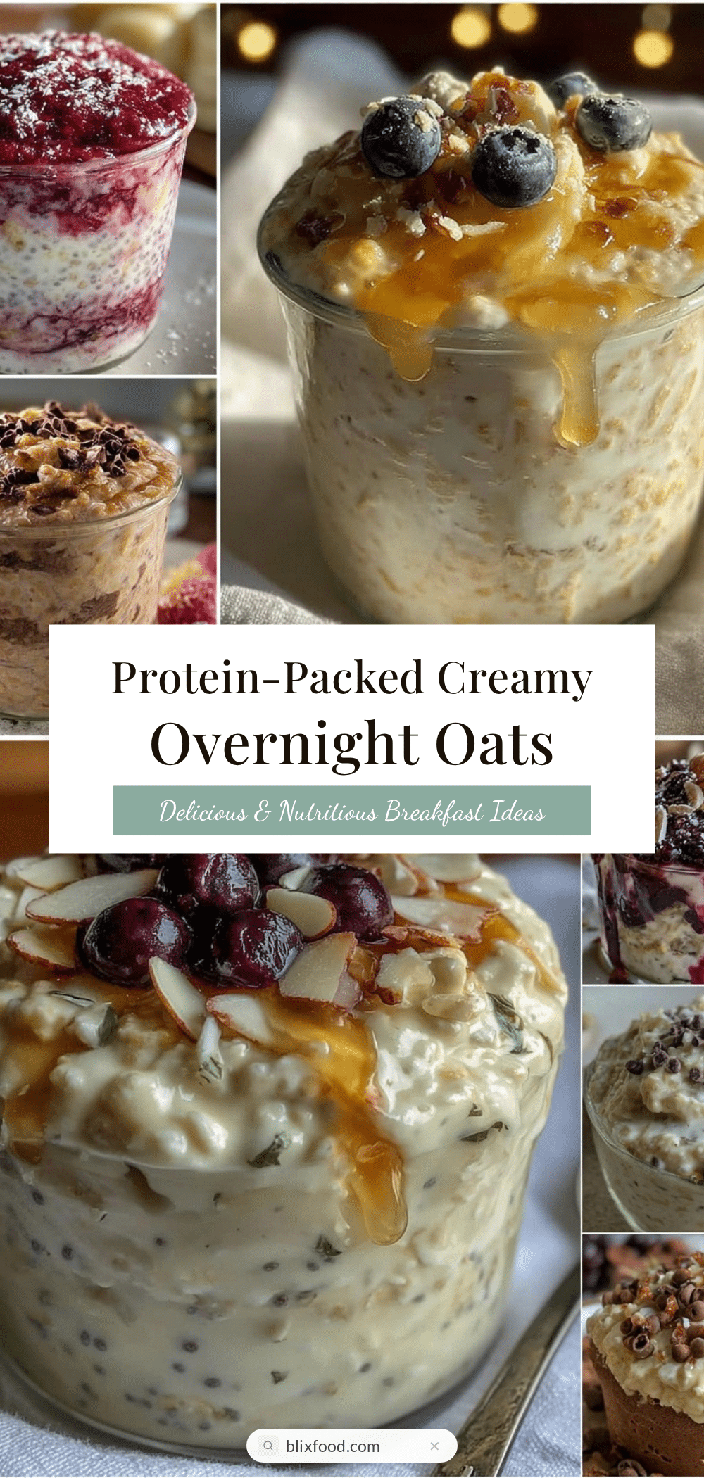 protein-packed creamy overnight oats recipe