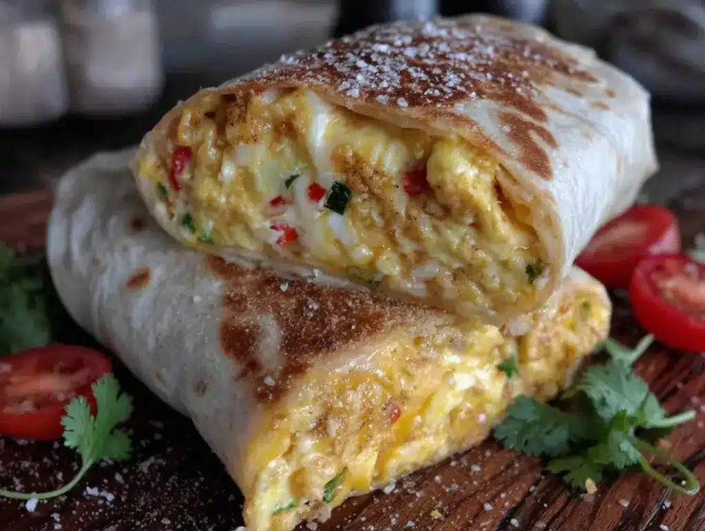 protein-packed egg white breakfast burrito - featured image
