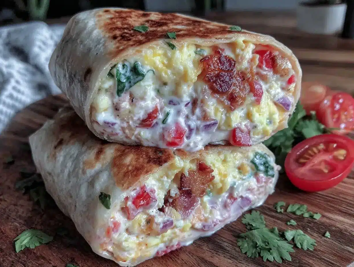 protein-packed egg white breakfast burrito preparation steps