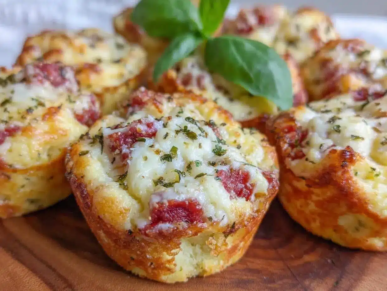 Protein-Packed Lunchbox Pizza Muffins preparation steps