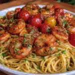 quick garlic butter shrimp pasta - featured image