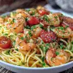 quick garlic butter shrimp pasta - featured image
