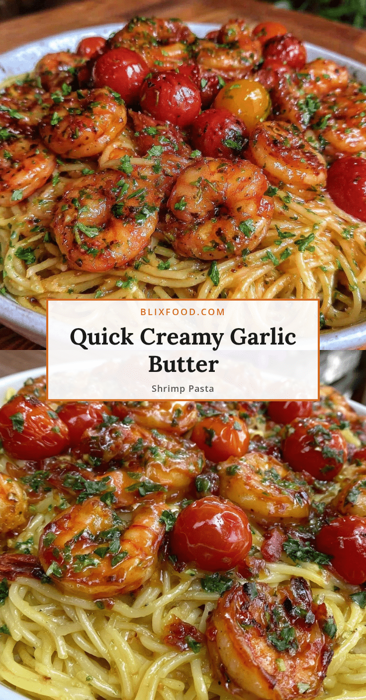 quick garlic butter shrimp pasta recipe
