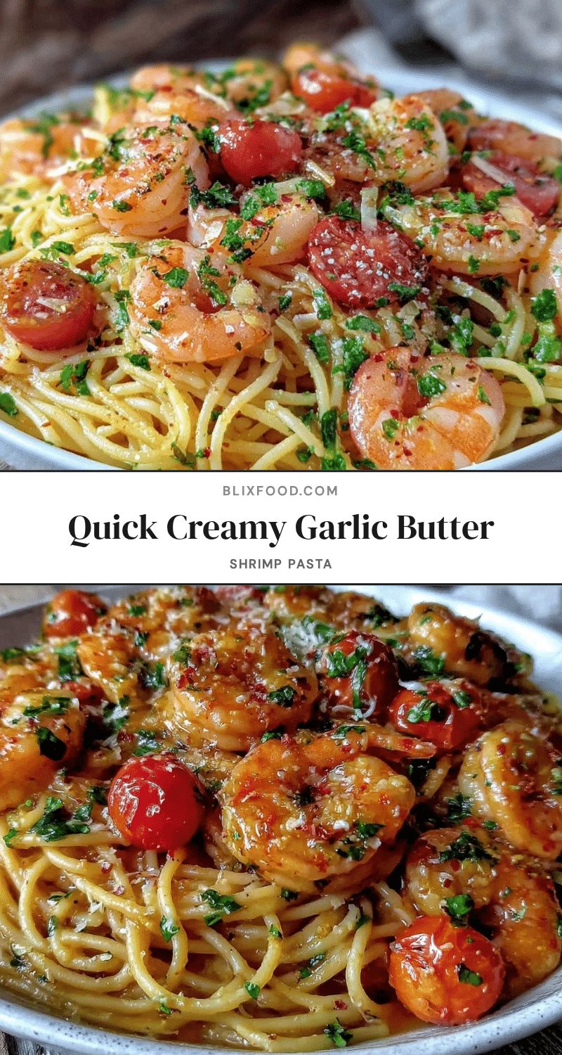 quick garlic butter shrimp pasta recipe