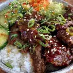 quick korean ground beef bowl - featured image