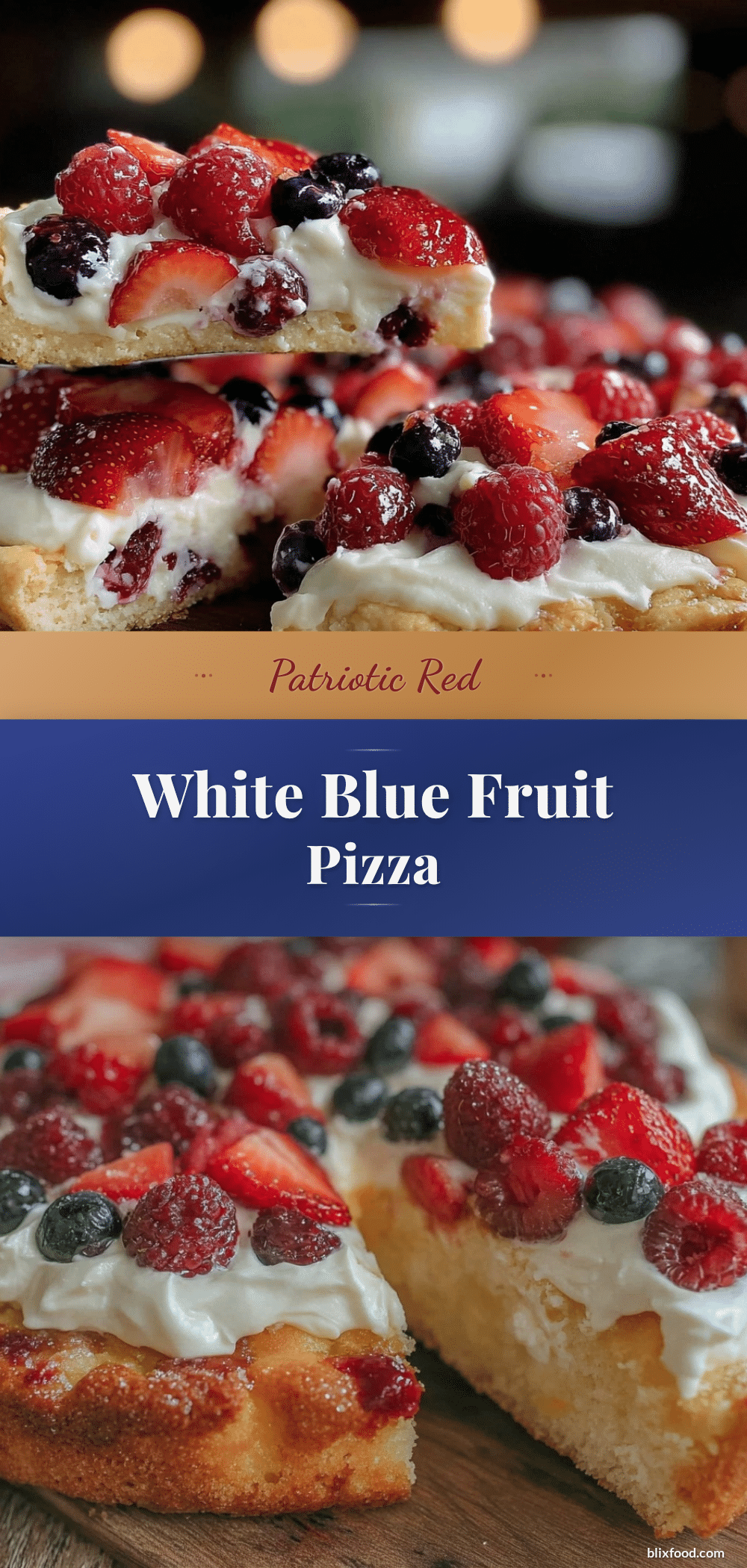 red white and blue fruit pizza recipe