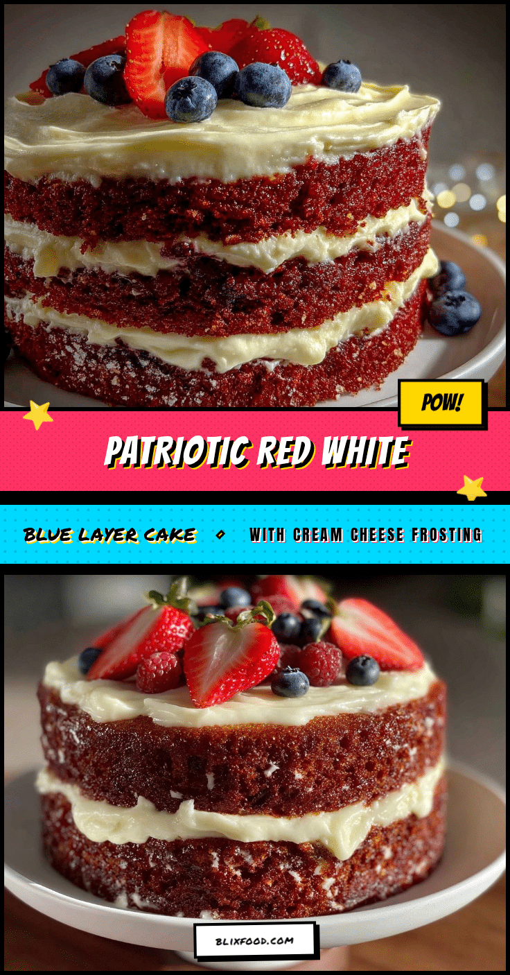 red white blue layer cake recipe