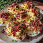 savory deviled eggs - featured image