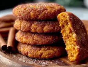 soft pumpkin snickerdoodles - featured image